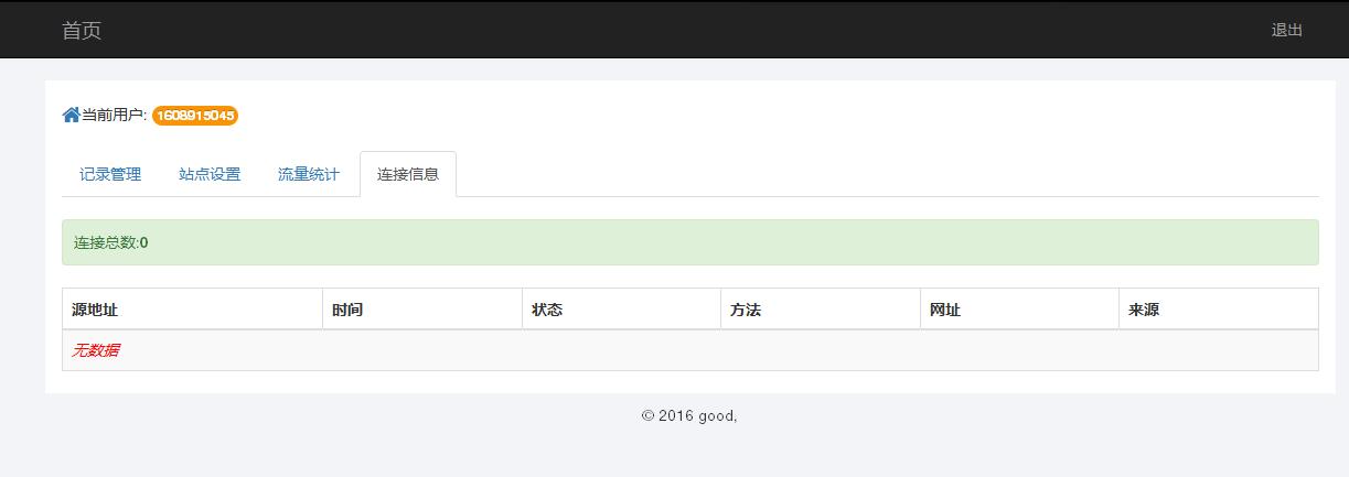 某IDC互聯(lián)網(wǎng)服務(wù)商管理系統(tǒng)--用戶域名記錄管理、站點設(shè)置、流量統(tǒng)計和連接信息